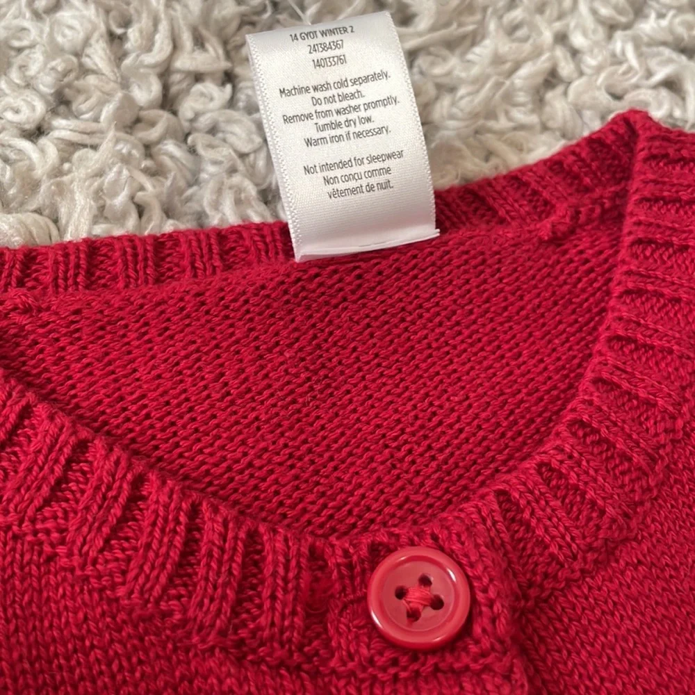 NWT 2014 Gymboree Outlet Reindeer Cardigan, Size S(5-6)